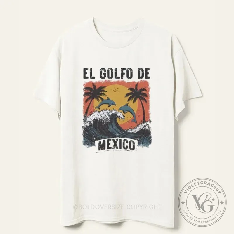 Vintage Gulf of Mexico Sunset Dolphins Palm Trees Beach Vacation T-Shirt 2 Vintage Gulf of Mexico Sunset Dolphins Palm Trees Beach Vacation T-Shirt