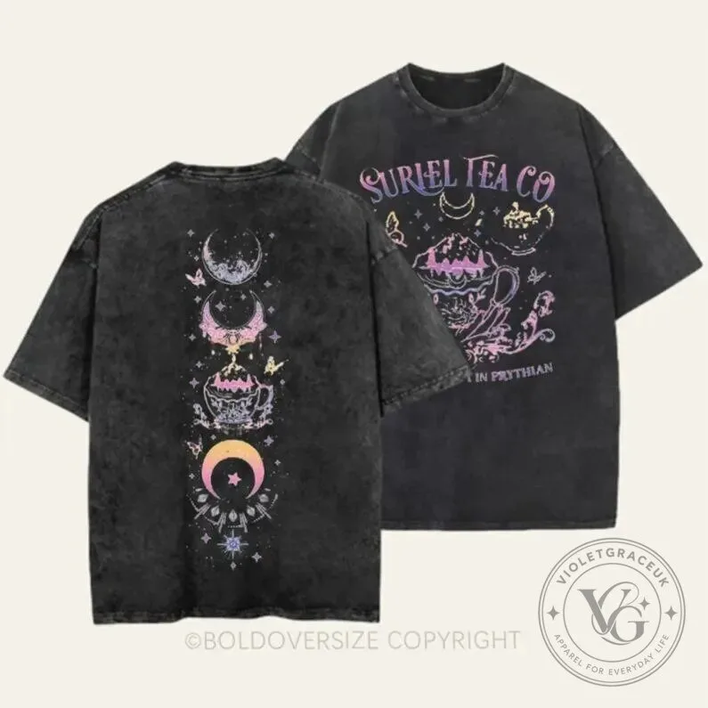 Suriel Tea Company A Court of Thorns and Roses Vintage Washed T-Shirt