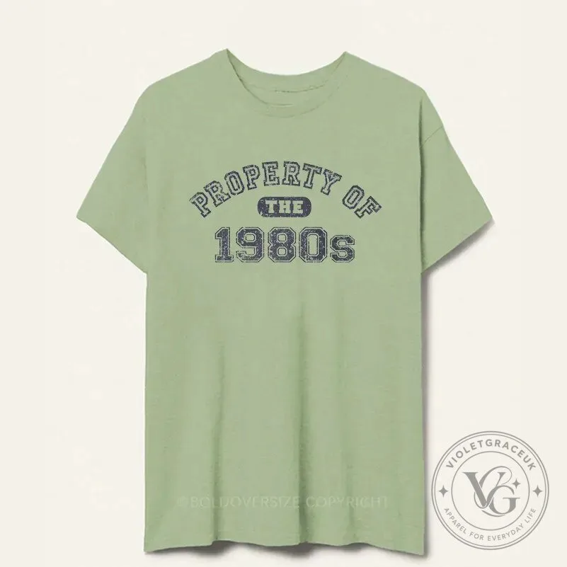 Vintage Property Of The 1980s Retro Style Graphic T-Shirt
