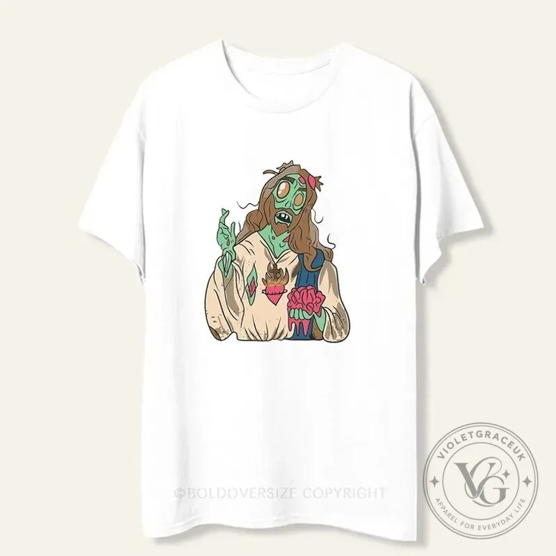 Zombie Jesus Christ Undead Horror Halloween T-Shirt 2 Zombie Jesus Christ Undead Horror Halloween T-Shirt