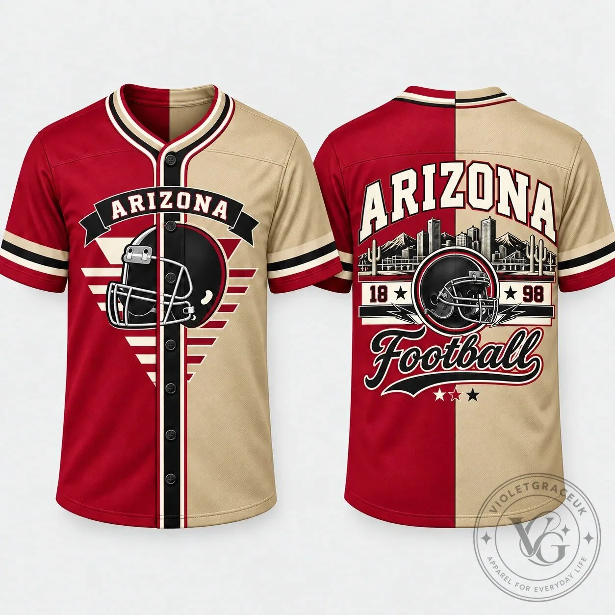 Game Day City Jerseys Football Helmet Split Color Fan Apparel 34 Game Day City Jerseys Football Helmet Split Color Fan Apparel