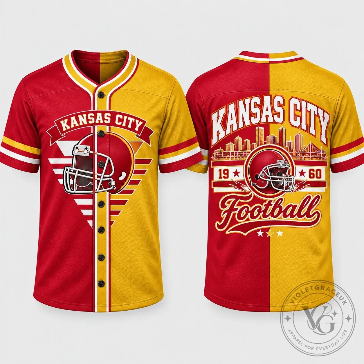 Game Day City Jerseys Football Helmet Split Color Fan Apparel 48 Game Day City Jerseys Football Helmet Split Color Fan Apparel