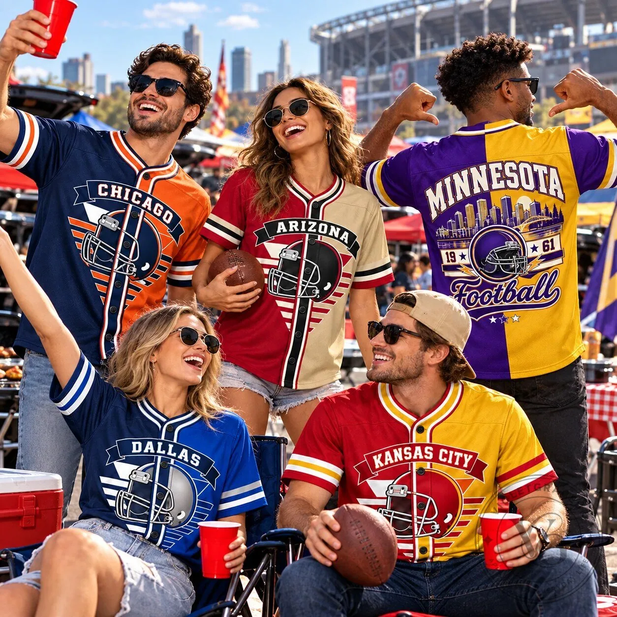 Game Day City Jerseys Football Helmet Split Color Fan Apparel 63 Game Day City Jerseys Football Helmet Split Color Fan Apparel