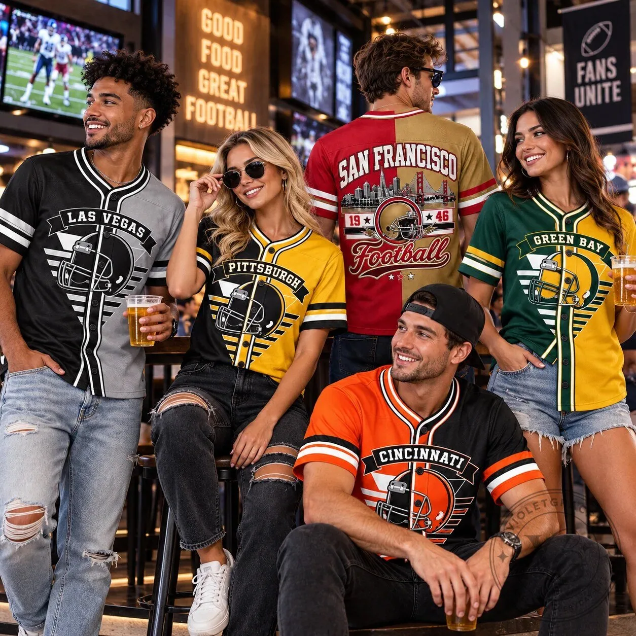 Game Day City Jerseys Football Helmet Split Color Fan Apparel 64 Game Day City Jerseys Football Helmet Split Color Fan Apparel