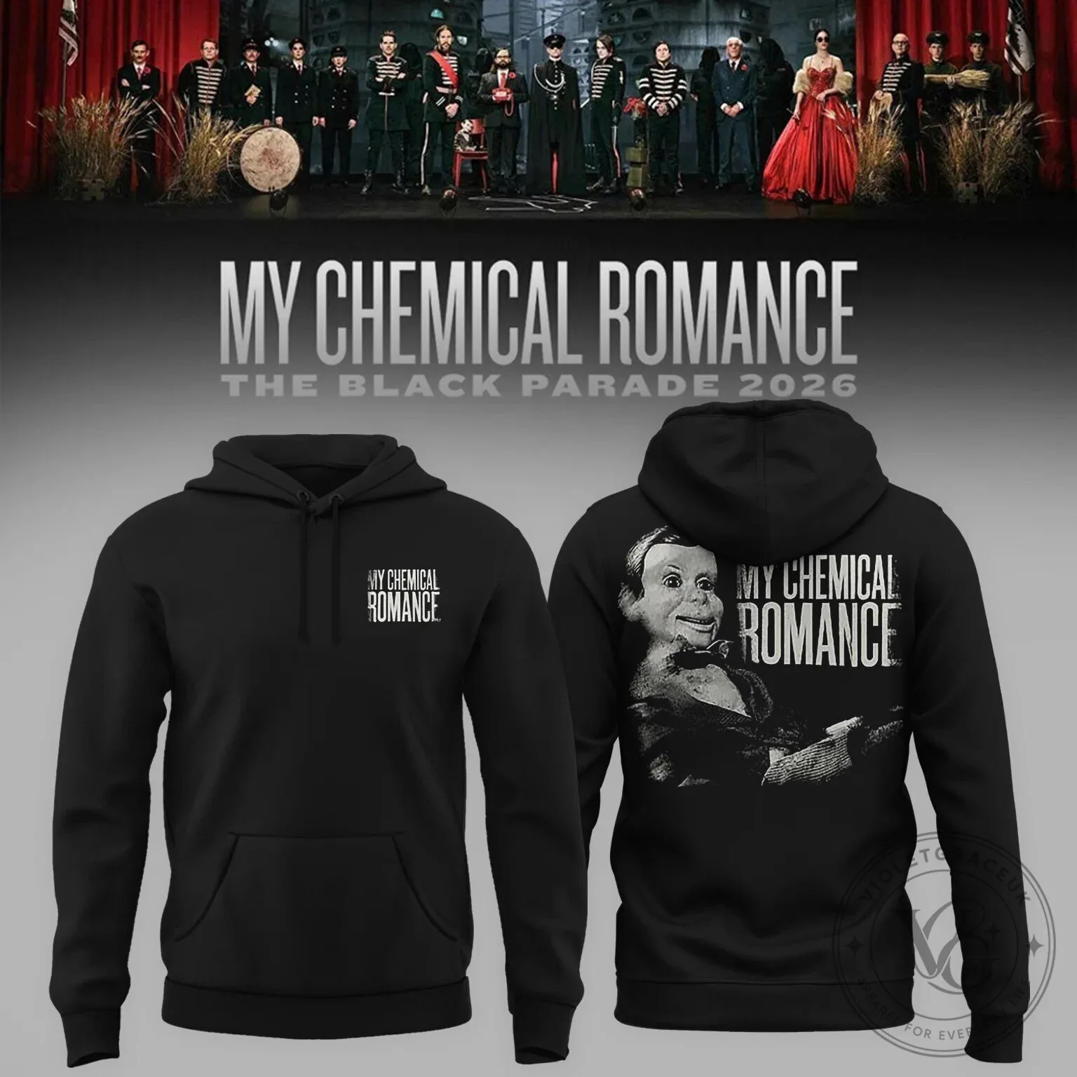 My Chemical Romance Los Angeles The Black Parade 2026 Concert Hoodie