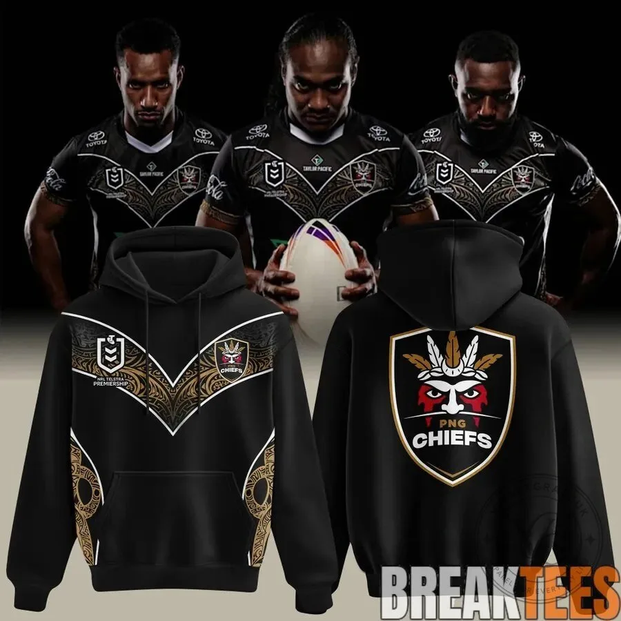 Papua New Guinea Chiefs Rugby League Telstra Premiership Hoodie