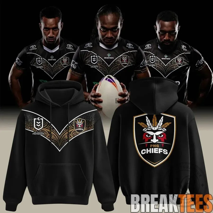 Papua New Guinea Chiefs Rugby League Telstra Premiership Hoodie 9 Papua New Guinea Chiefs Rugby League Telstra Premiership Hoodie