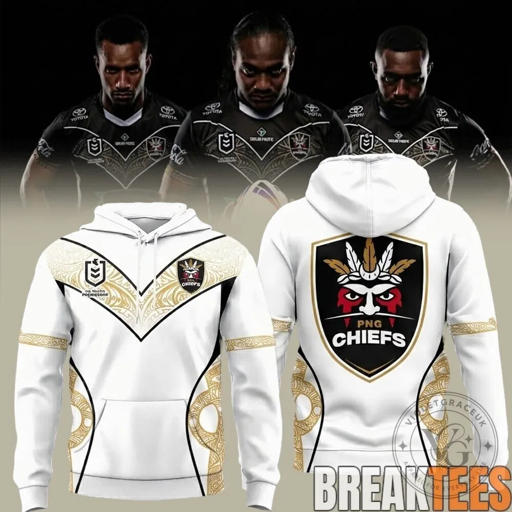 Papua New Guinea Chiefs Rugby League Telstra Premiership Hoodie 10 Papua New Guinea Chiefs Rugby League Telstra Premiership Hoodie