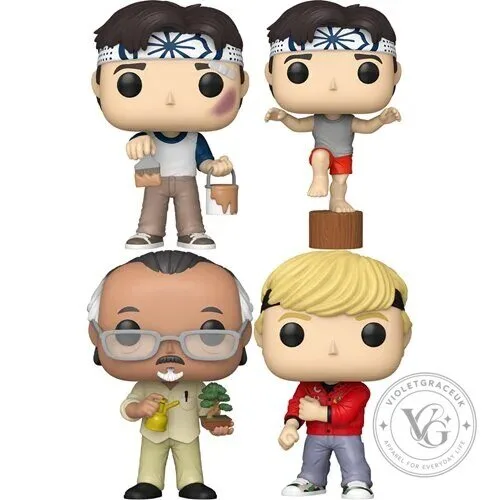 The Karate Kid Daniel LaRusso Mr Miyagi Johnny Lawrence Funko Pop Vinyl Figures 15 The Karate Kid Daniel LaRusso Mr Miyagi Johnny Lawrence Funko Pop Vinyl Figures
