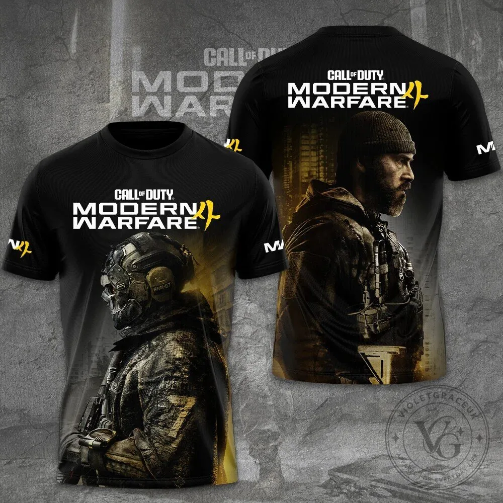 Call of Duty Modern Warfare Video Game Black T-Shirt 7 Call of Duty Modern Warfare Video Game Black T-Shirt