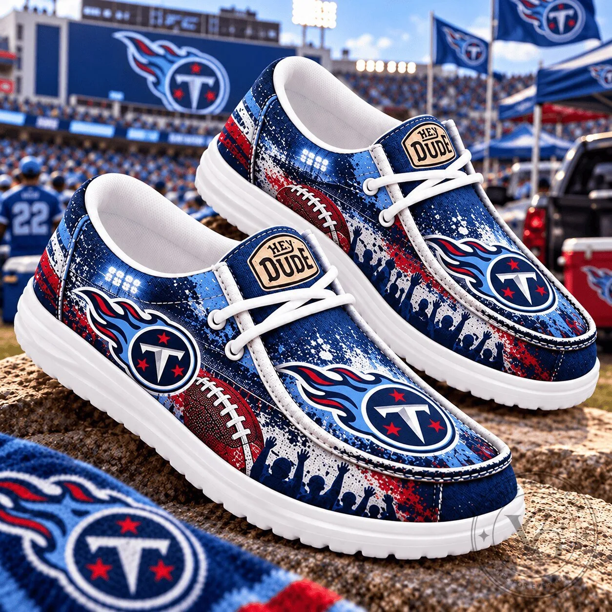 Tennessee Titans NFL Football Team Spirit Fan Loafer Shoes
