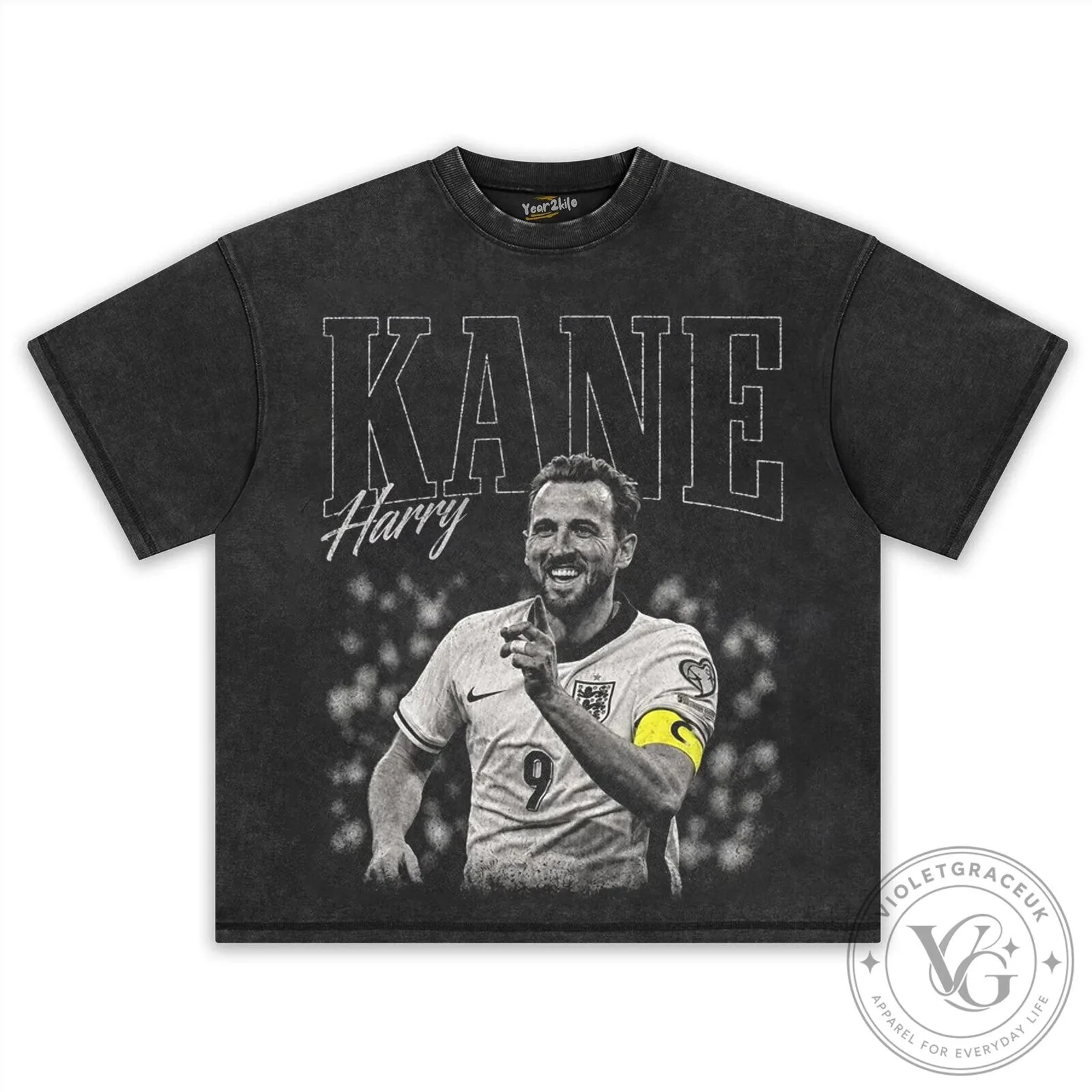Harry Kane England Football Vintage Style Graphic T-Shirt 10 Harry Kane England Football Vintage Style Graphic T-Shirt
