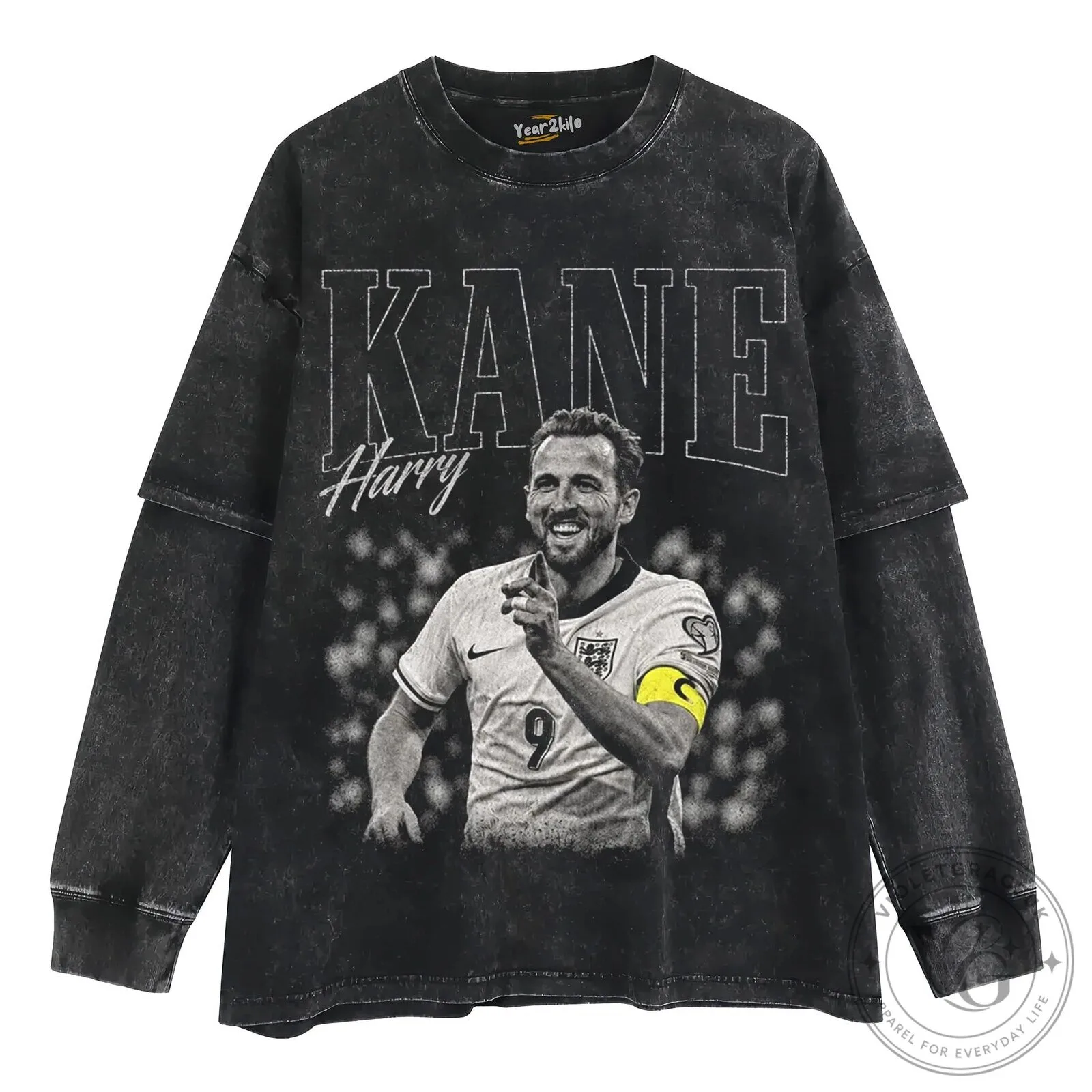 Harry Kane England Football Vintage Style Graphic T-Shirt 12 Harry Kane England Football Vintage Style Graphic T-Shirt