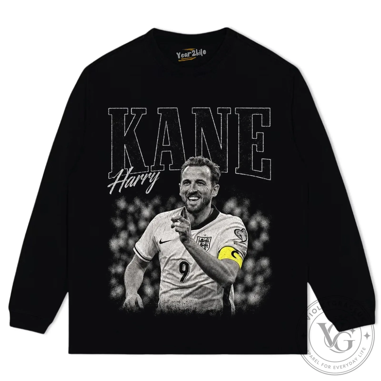 Harry Kane England Football Vintage Style Graphic T-Shirt 13 Harry Kane England Football Vintage Style Graphic T-Shirt