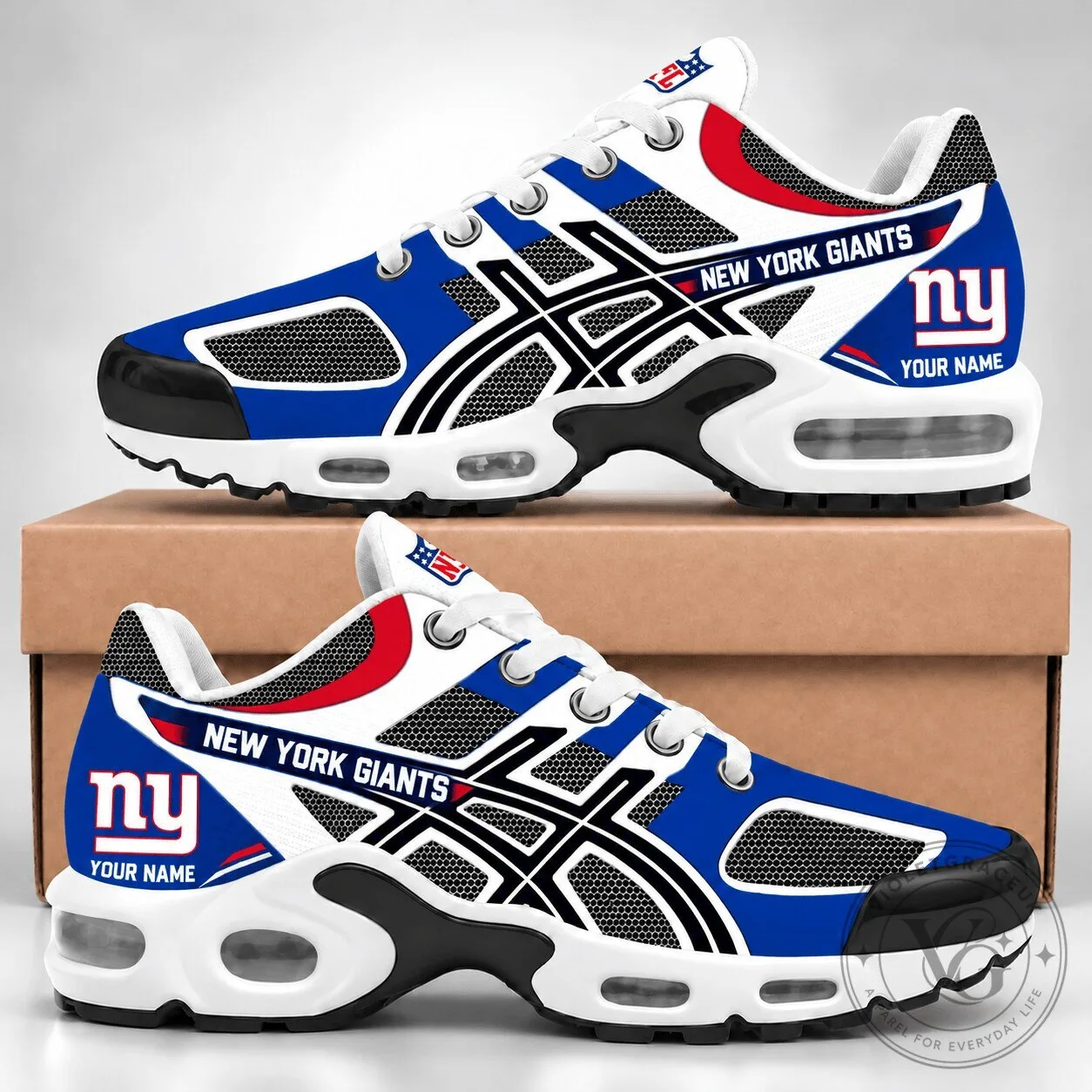 New York Giants NFL Personalized Team Air Max Plus Shoes