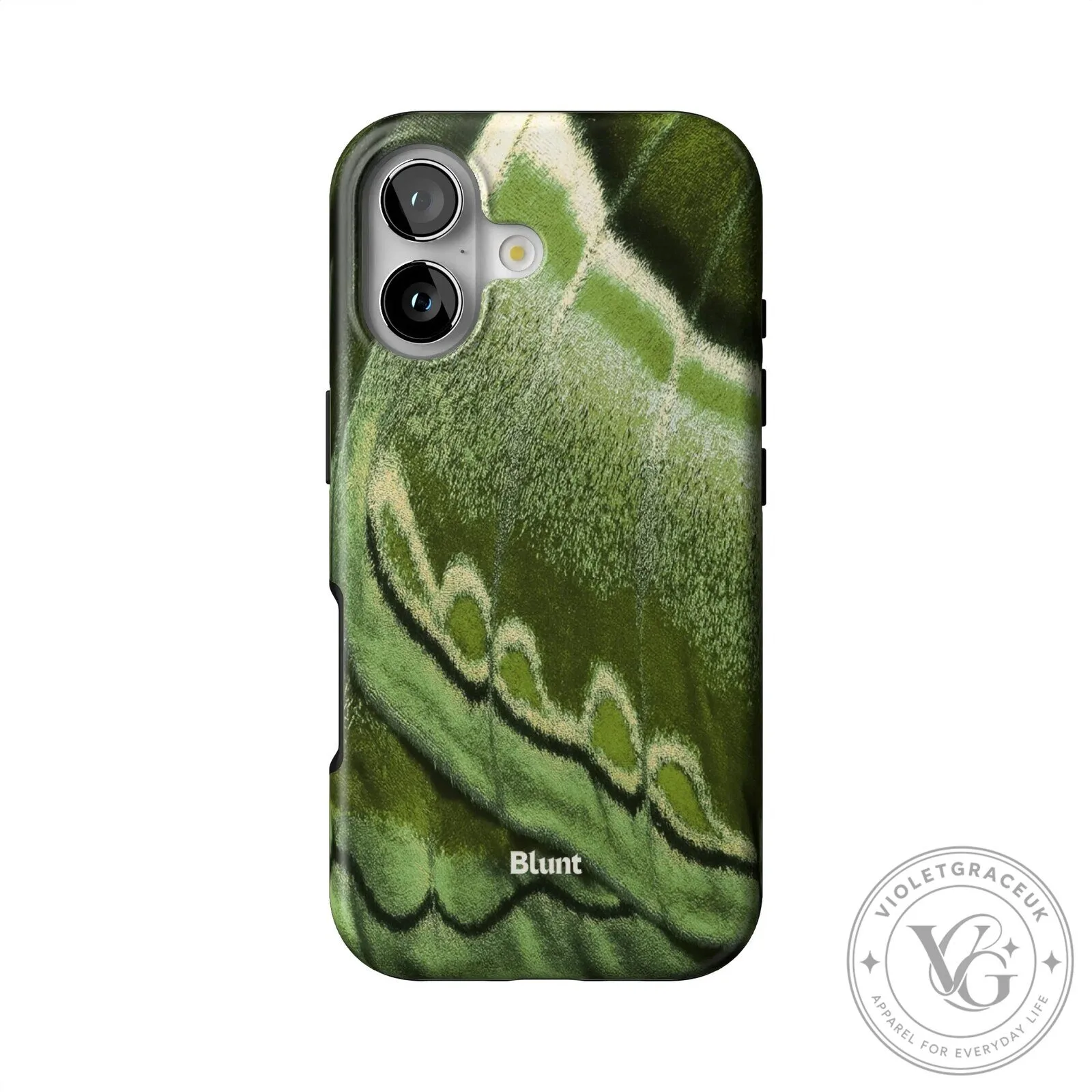 Green Luna Moth Wing Pattern iPhone Case, Nature Inspired Phone Cover 5 Green Luna Moth Wing Pattern iPhone Case, Nature Inspired Phone Cover