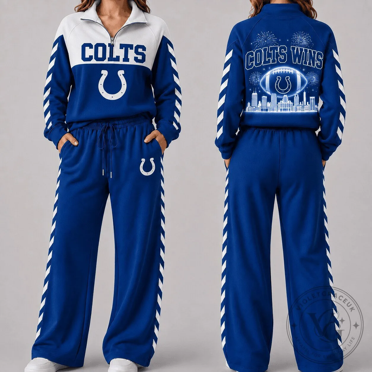 Indianapolis Colts Women's Game Day Quarter Zip Pullover 1 Indianapolis Colts Women's Game Day Quarter Zip Pullover